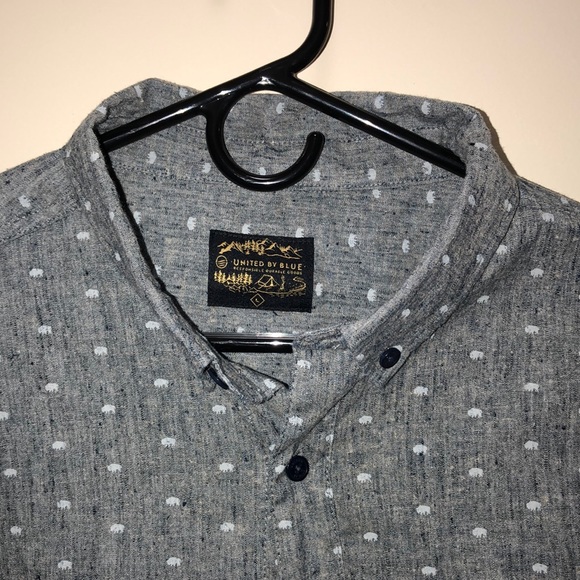 Grey Button Down - Picture 3 of 3